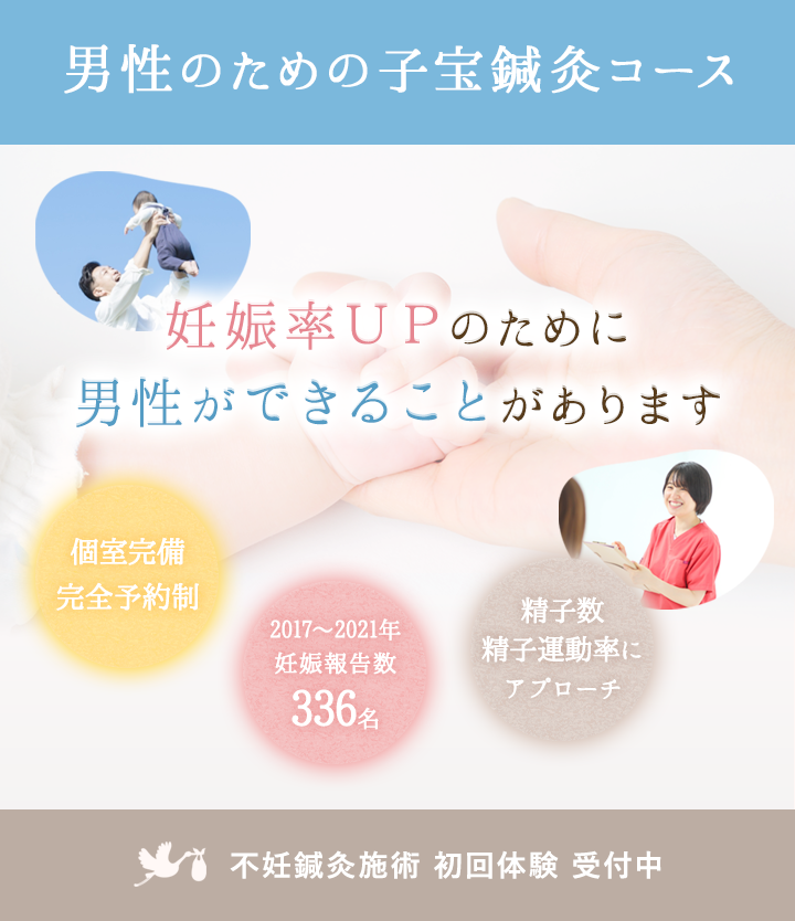 妊娠率UPのために男性ができることがあります