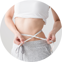 女性のウエスト